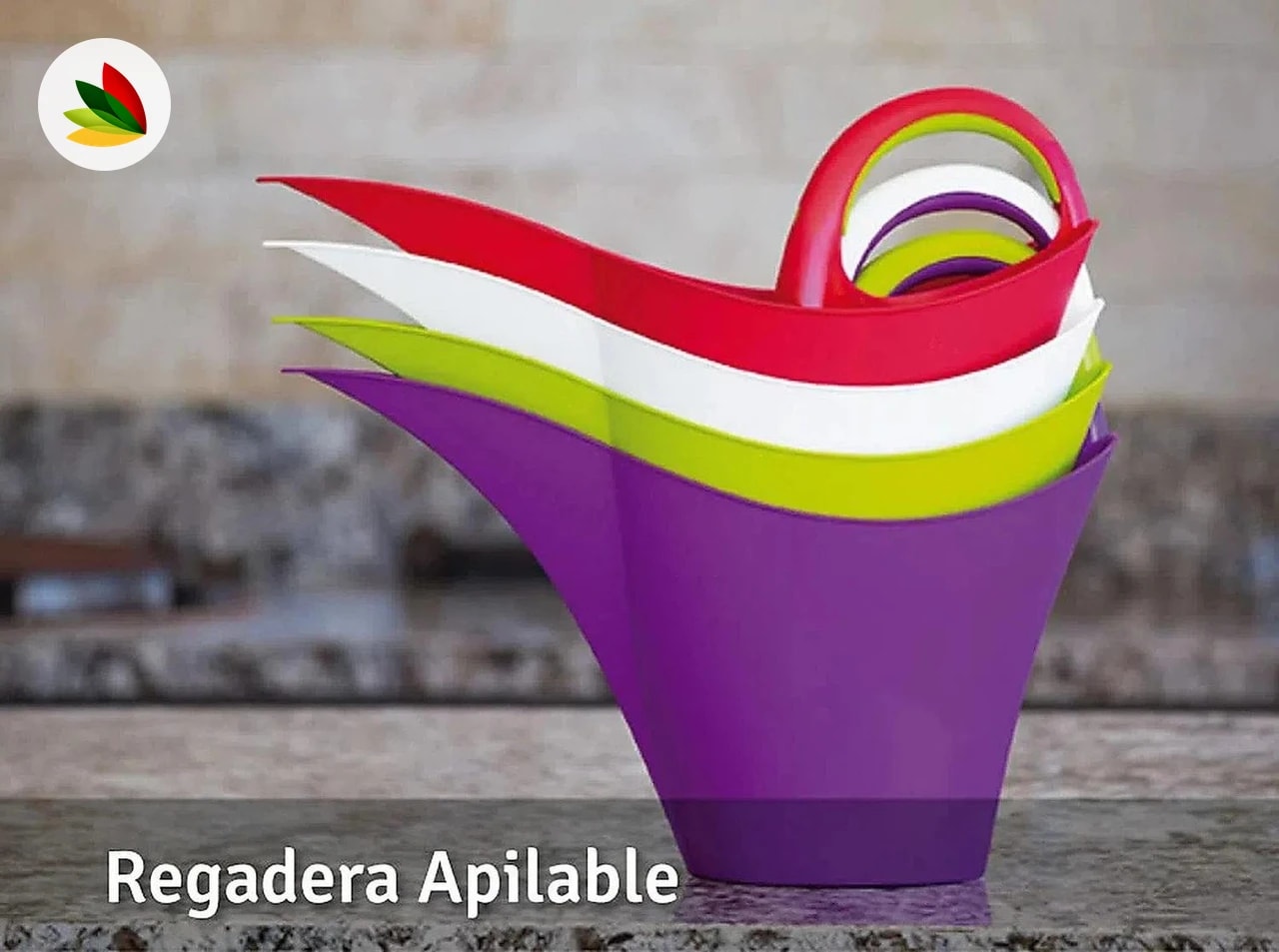 Regadera apilable 2 L