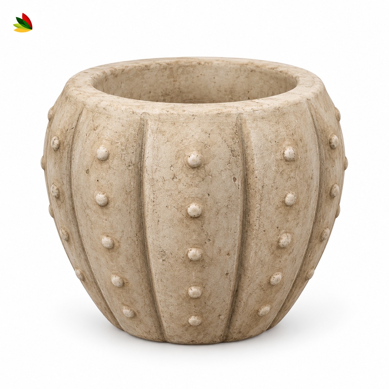 Cactus en relieve · Arena con pátina de fibrocemento