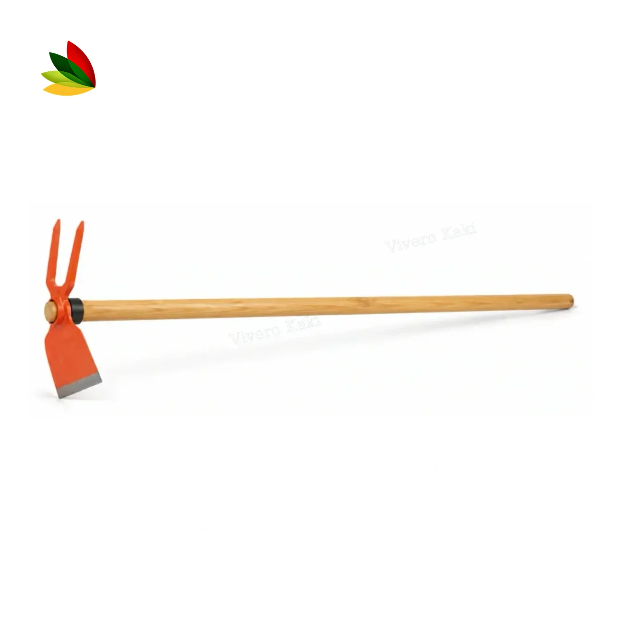 Azada dos puntas con cabo de madera 120 cm