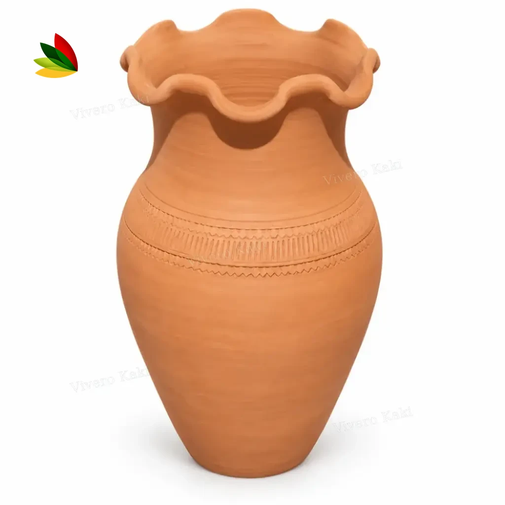 Tonel / Tinaja ondulada de barro