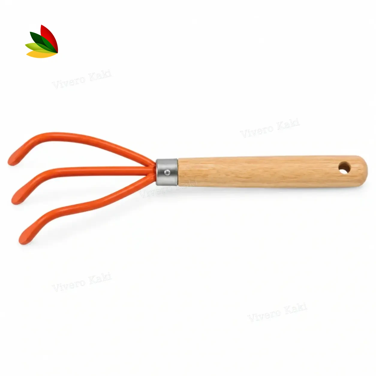 Rastrillo de mano mango madera