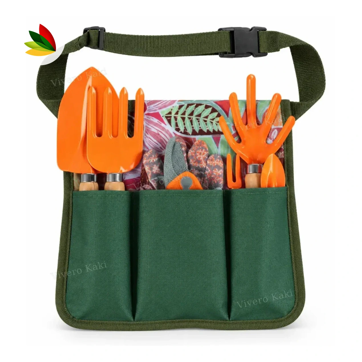 Cinturon con herramientas de jardon 8 piezas
