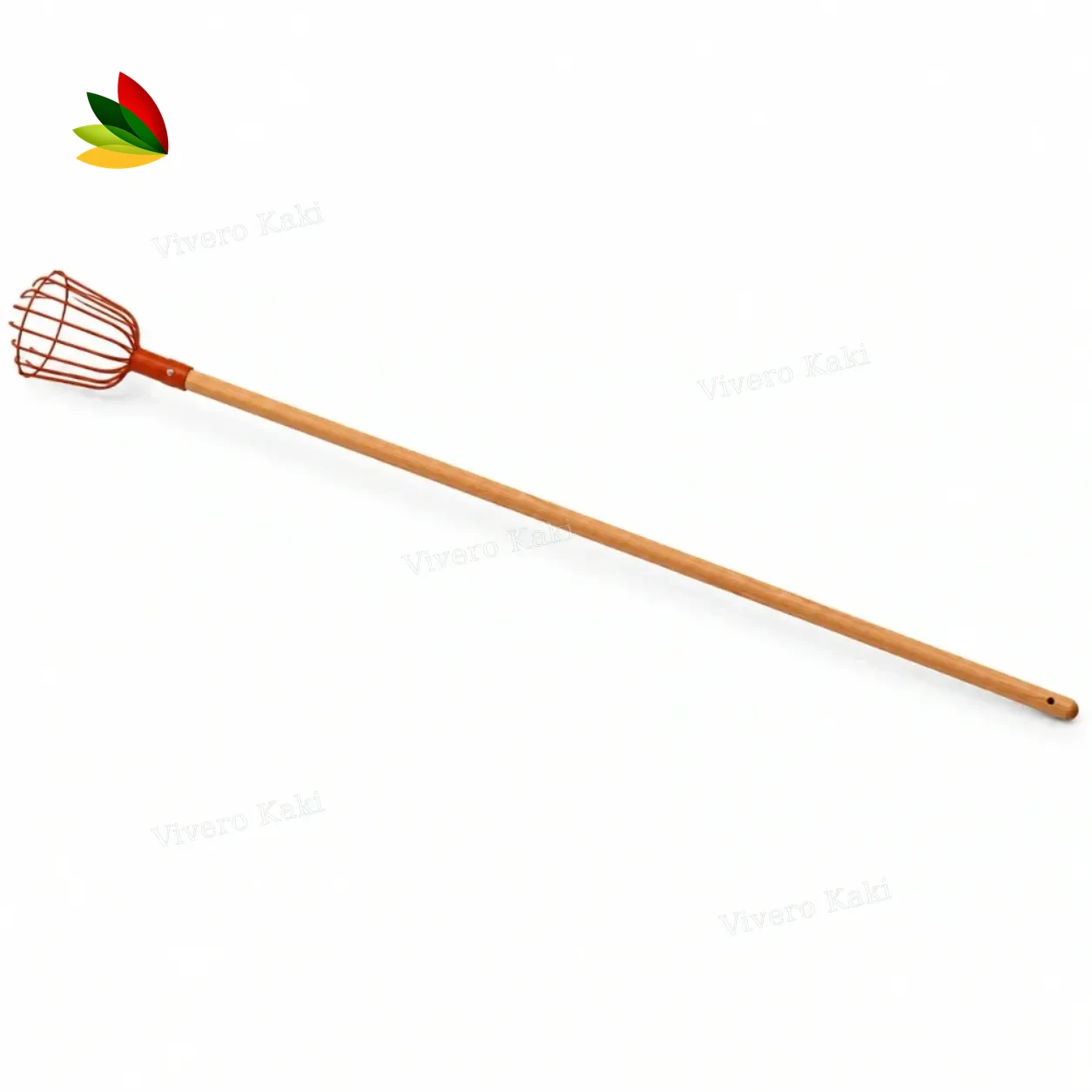 Recogedor de frutas con cabo de madera 145 cm
