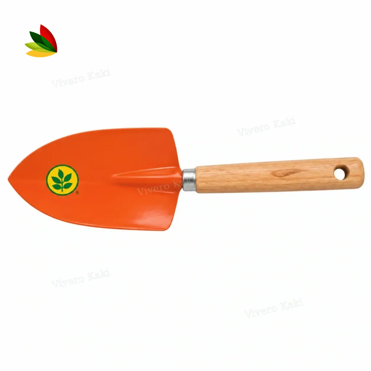 Palita ancha p/ jardín mango madera 14 cm.