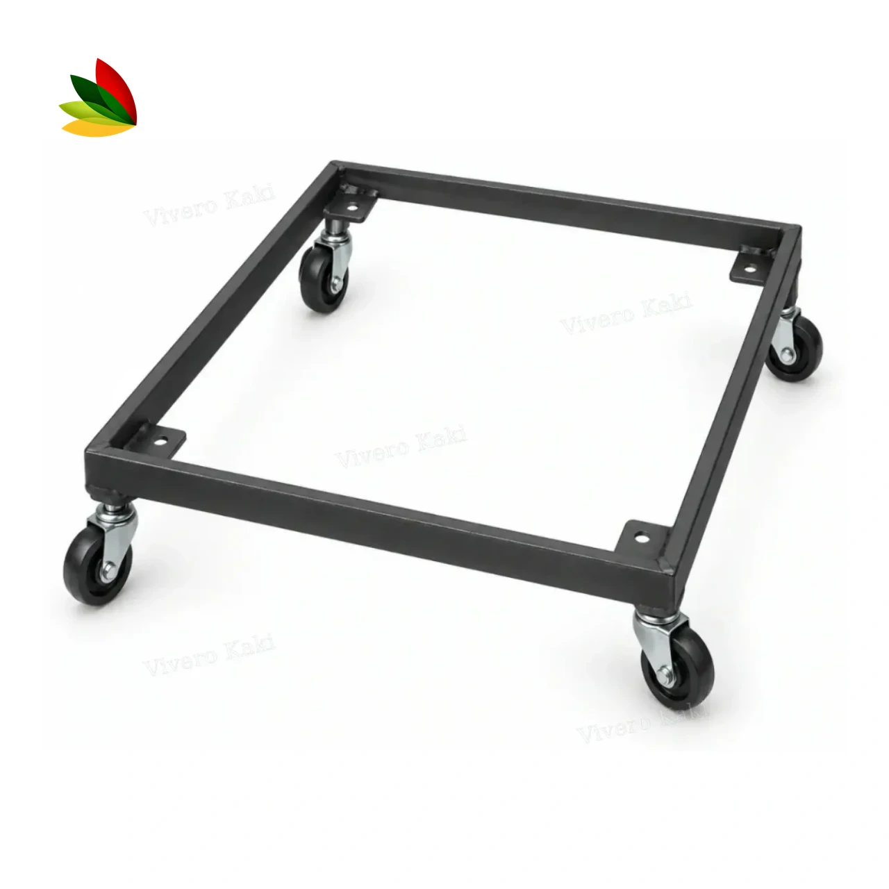 Carro cuadrado para macetas · 20 × 20 cm