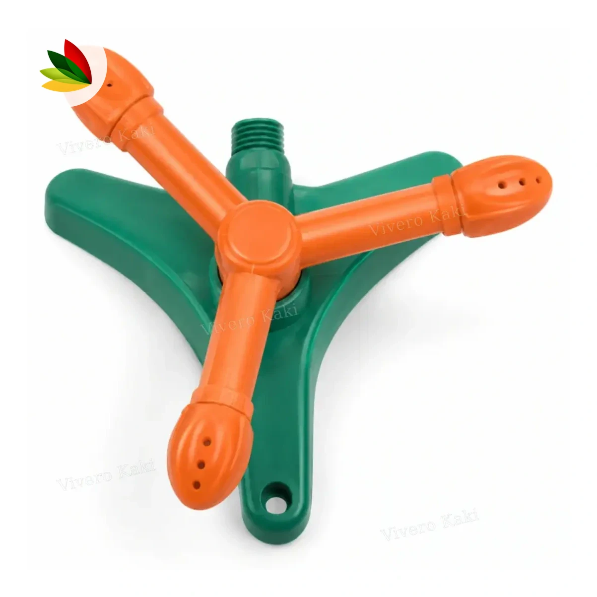 Aspersor 3 brazos con base plastico