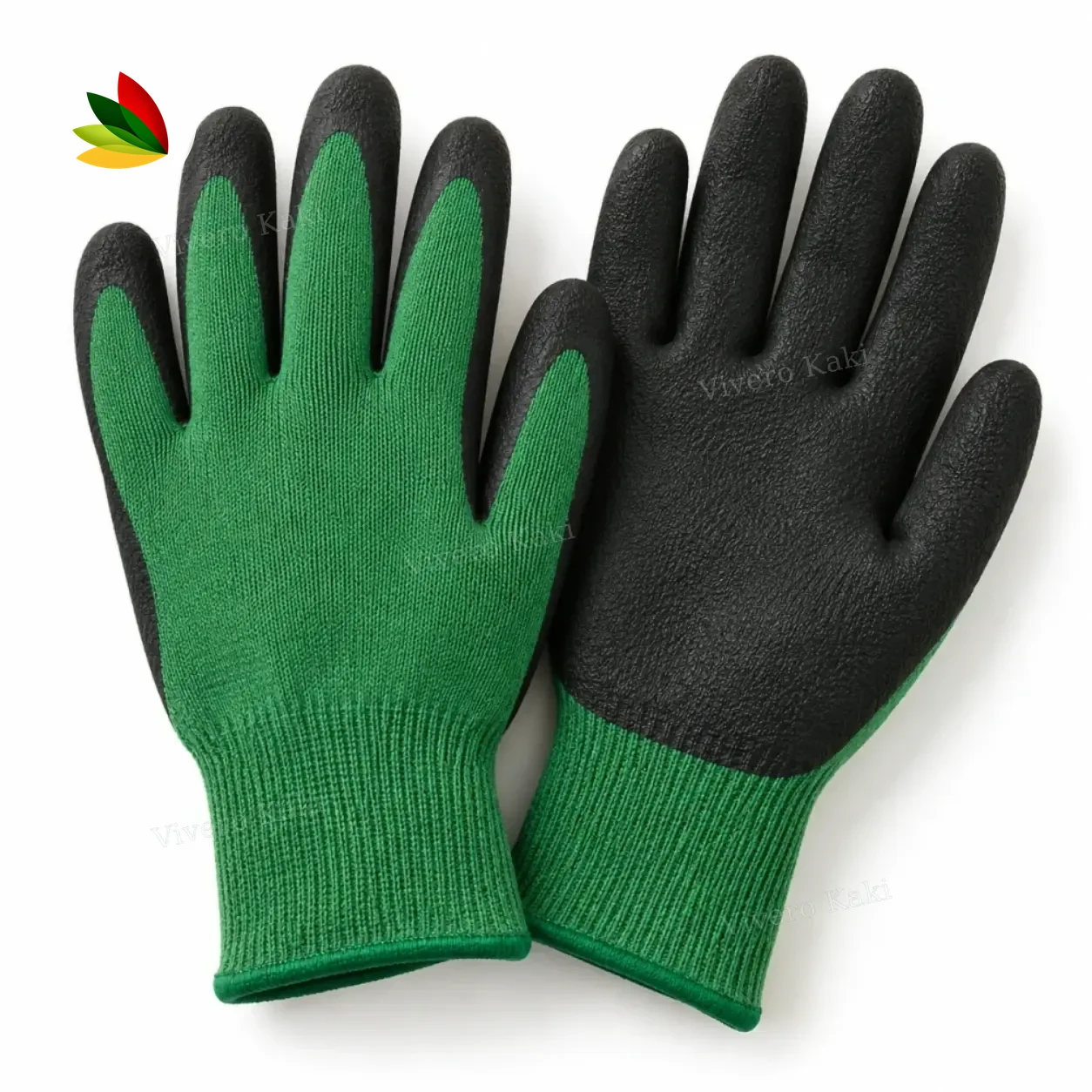 Guantes verde/negros mixto